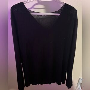 Zara Black V-Neck Sweater